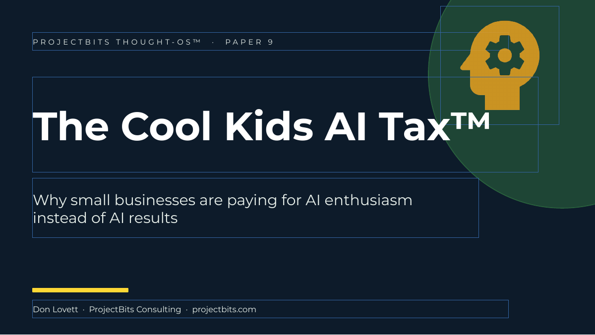 The Cool Kids AI Tax — slide 1
