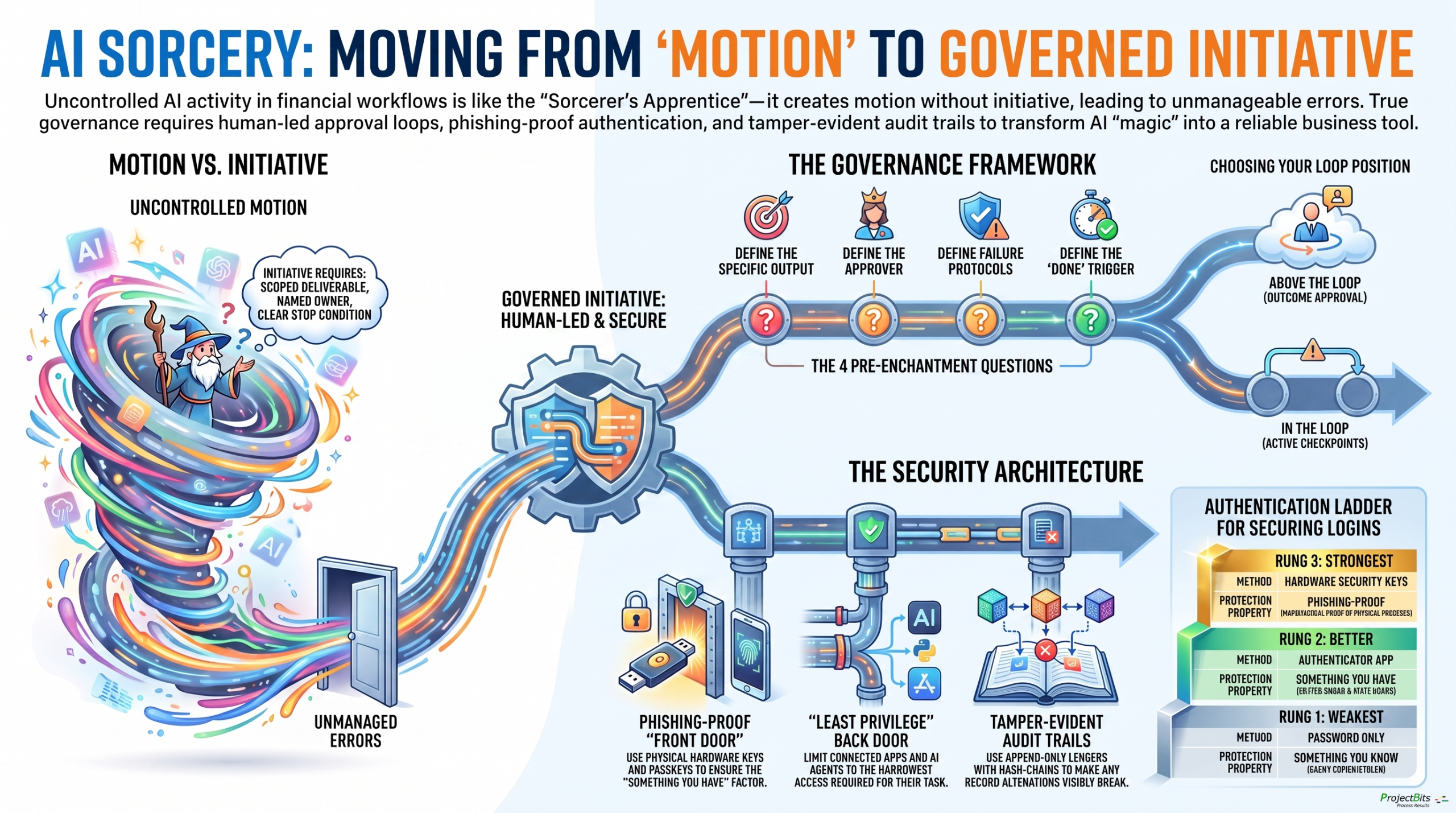 AI Sorcery: moving from ungoverned ‘motion’ to a governed initiative.